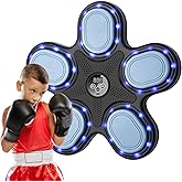OurStarry Smart Music Boxing Machine for Adults and Kids, Training Machine with LED Electronic Wall Mounted, Home Indoor Workout Equipment with Premium Boxing Gloves
