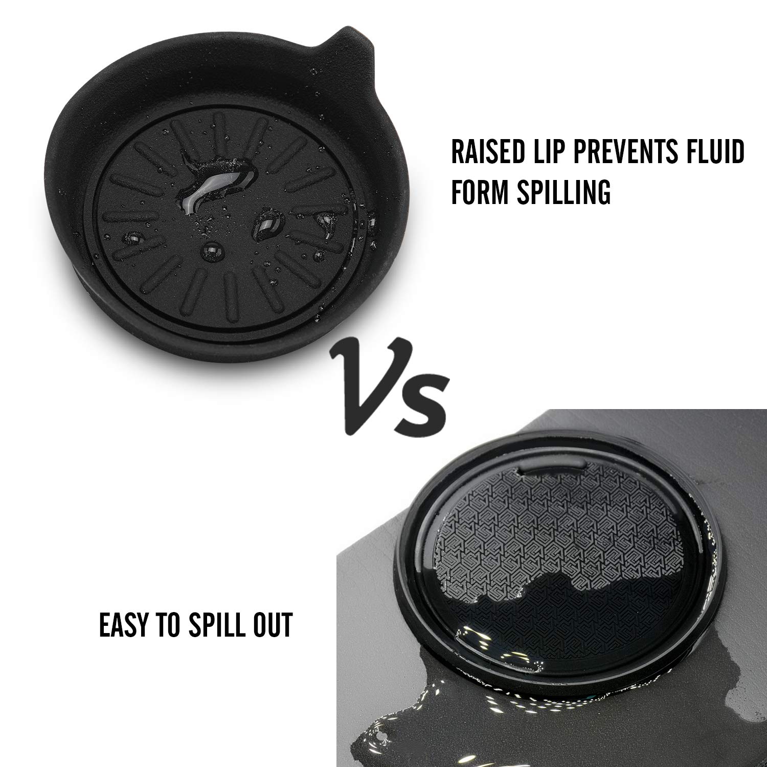 Seven Sparta Car Cup Holder Coasters, Silicone Coasters for Cup Holders, Universal Vehicle Cup Holder Coasters, Set of 4 Pack, 3-1/8\