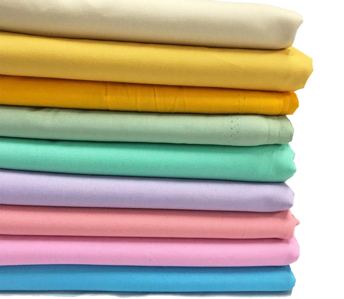 Amazon.com: Amornphan 100% Sweet Solid Plain Pastel Colors Cotton