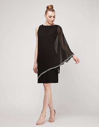 chiffon dress overlay