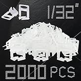 Tile Leveling System Clips 1/32" 2000pcs Tiles Leveler Spacers DIY Tiles Leveler Spacers 1.0mm Tile Tools Set Tile Leveling System for Professional Ceramic Stone Installation