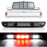 3rd Brake Light for 1992 1993 1994 1995 1996 1997 Ford F150 F250 F350 Third Brake Light LED Bronco Tail Light Cargo Light Cab Lamp Assembly-Smoke Lens