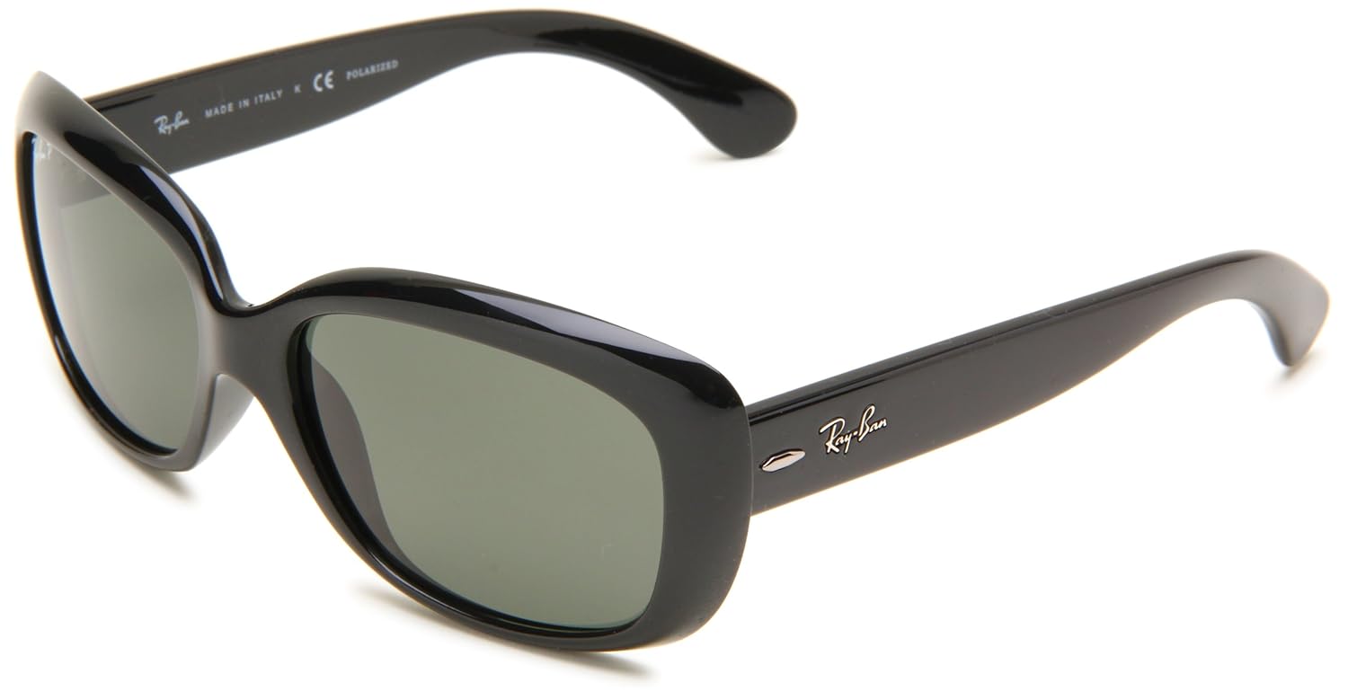 Ray Ban Jackie oh gafas de sol negro verde polarizado RB