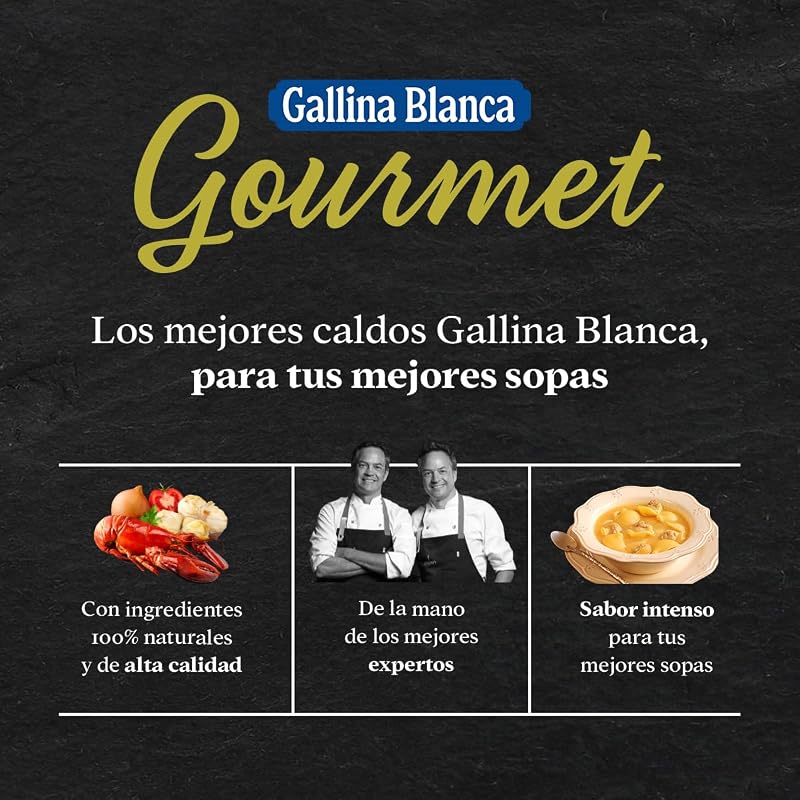 Caldo Gourmet de Pescado con Bogavante, 100% Natural, 1L