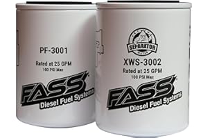 FASS FUEL SYSTEMS TITANIUM SERIES FUEL FILTER SYSTEM BUNDLE | XWS-3002/PF-3001