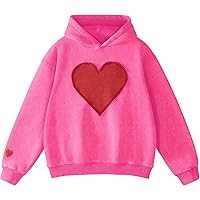 Amazon.com: Love Hoodie Women Men Red Heart Valentine's Day