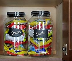 Cornucopia Gallon Plastic Jars (2-Pack); Clear
