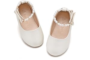 THEE BRON Girl's Toddler/Little Kid Ballet Mary Jane Flat Dress Shoes