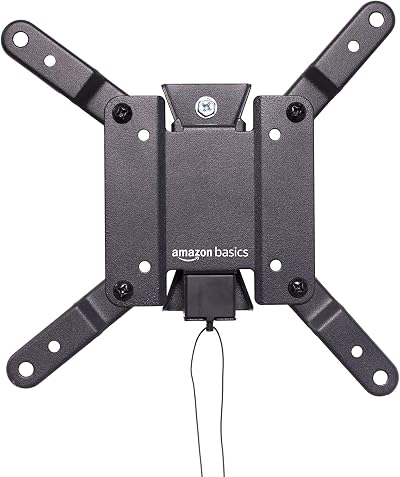 Amazon Basics Tilt TV Wall Mount 12-40 Inch VESA 75x75-200x200 Black