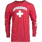 Lifeguard | Red or White Unisex Uniform Costume Long Sleeve T-Shirt Men Women