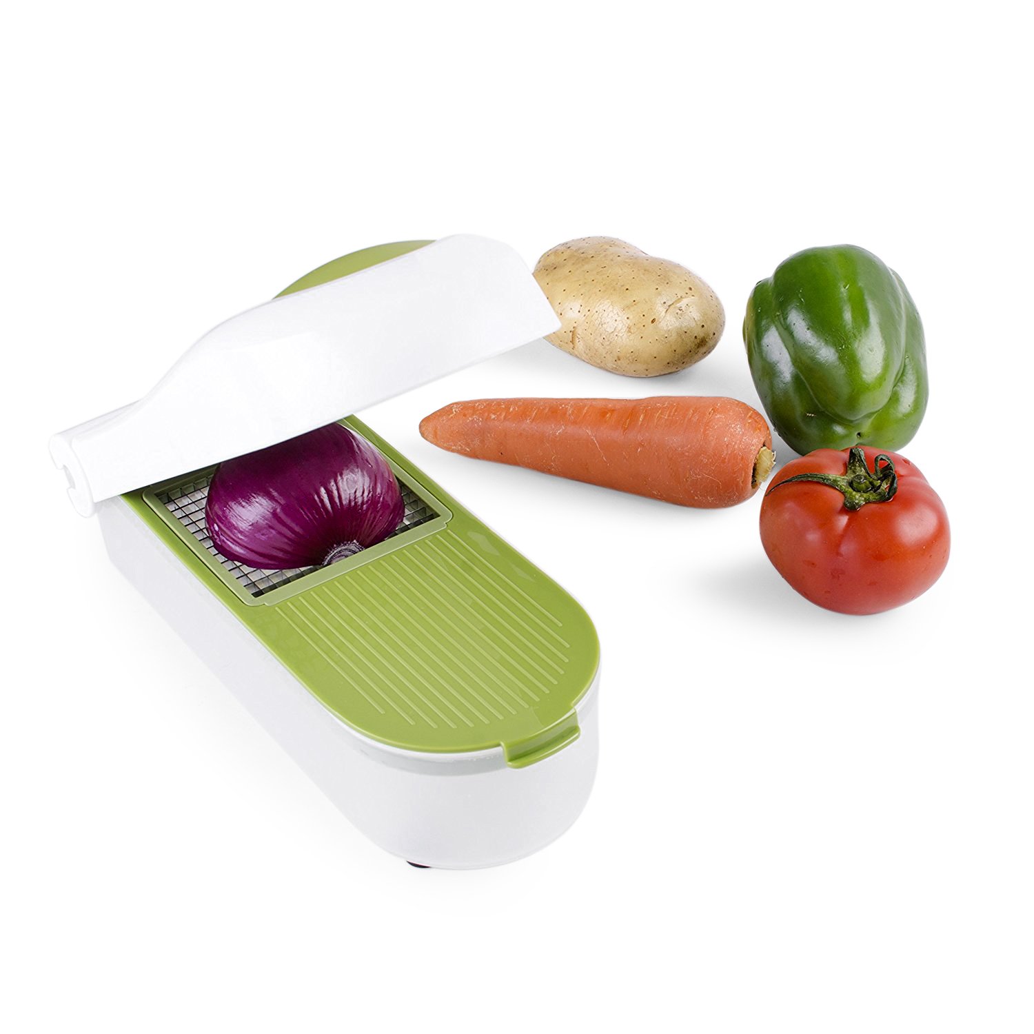 Vegetable Chopper Dicer Slicer Shredder Grater Cutter ALISKID Manual