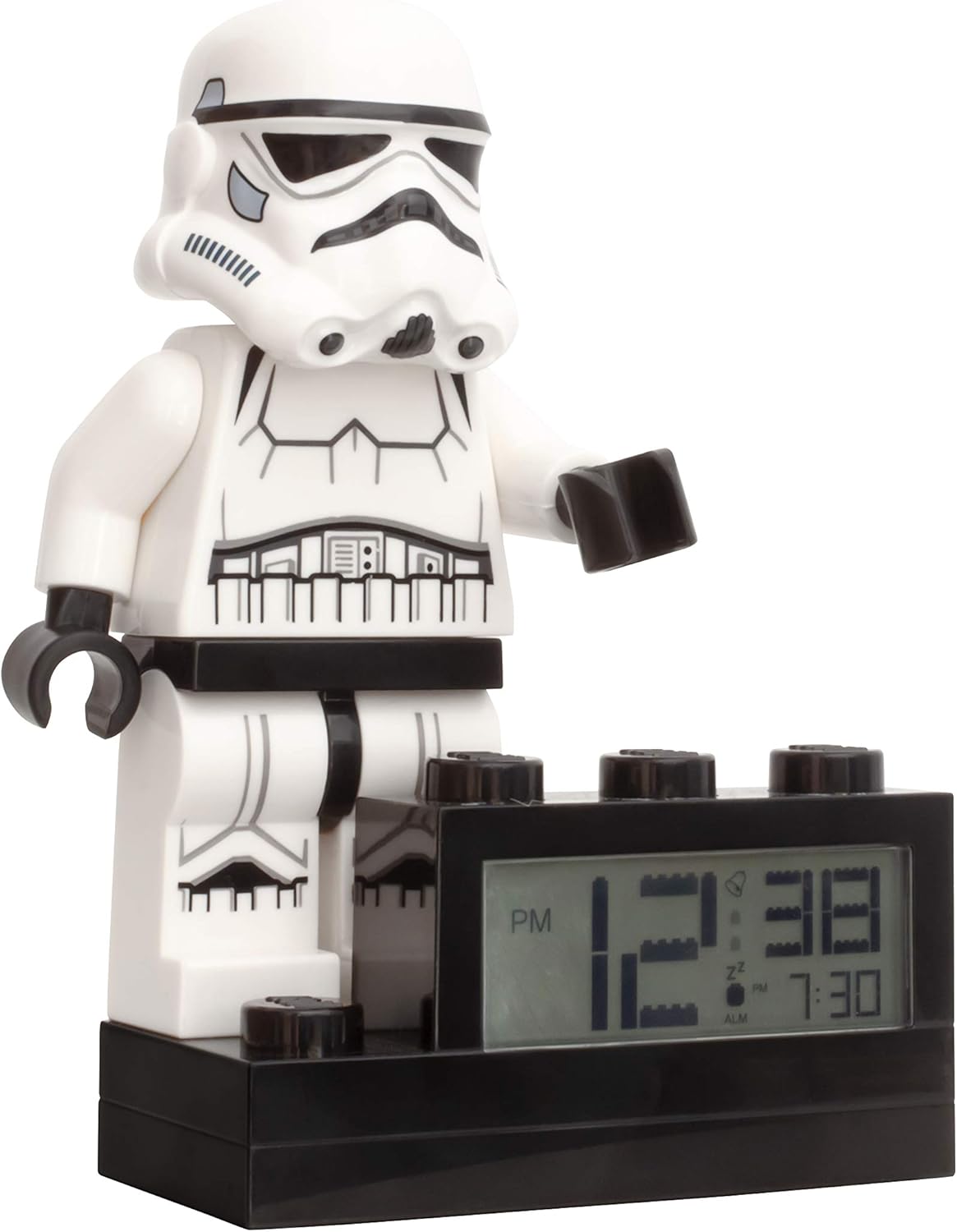 Lego Star Wars Stormtrooper Alarm Clock 6 Inches White Amazon Ca Home Kitchen