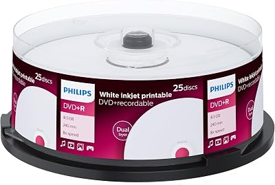 Philips DVD+R DL 8x 25 Pack 8.5GB Double Layer Blank Discs