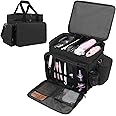 TUSIASC Baking Supplies Storage Bag for Bakers/Pastry Chefs, Cake Decorating Tool Caddy,Suitable for Cake Decorating,Baking Pan,Baking Mat,Muffin Liners,Black