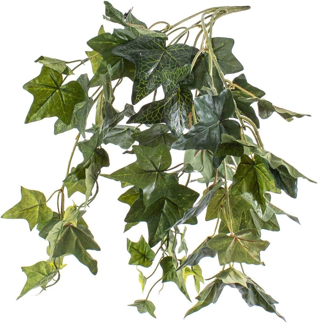 artplants.de Artificial Ivy bush trailing plant, 70 green leaves, 20