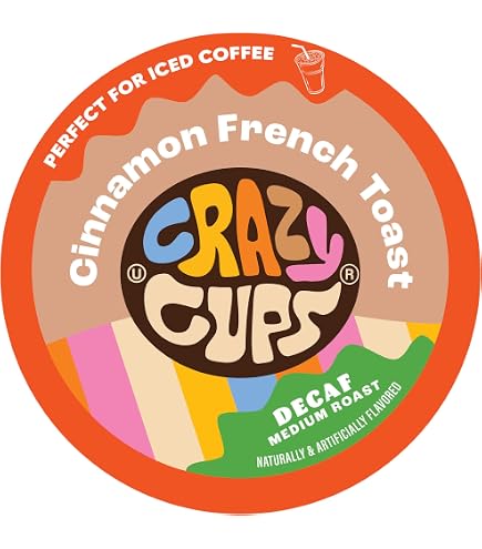 Amazon.com: Crazy Cups Candy Cane Coffee Flavored Coffee Pods, Medium Roast  Holiday Flavored Decaf Coffee, Festive Candy Cane Decaf Holiday Coffee for Keurig  K Cup Brewers, 22 Count : Grocery & Gourmet