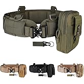 HLYQE Tactical Battle Belt Set, Molle, Shooting, War Belt