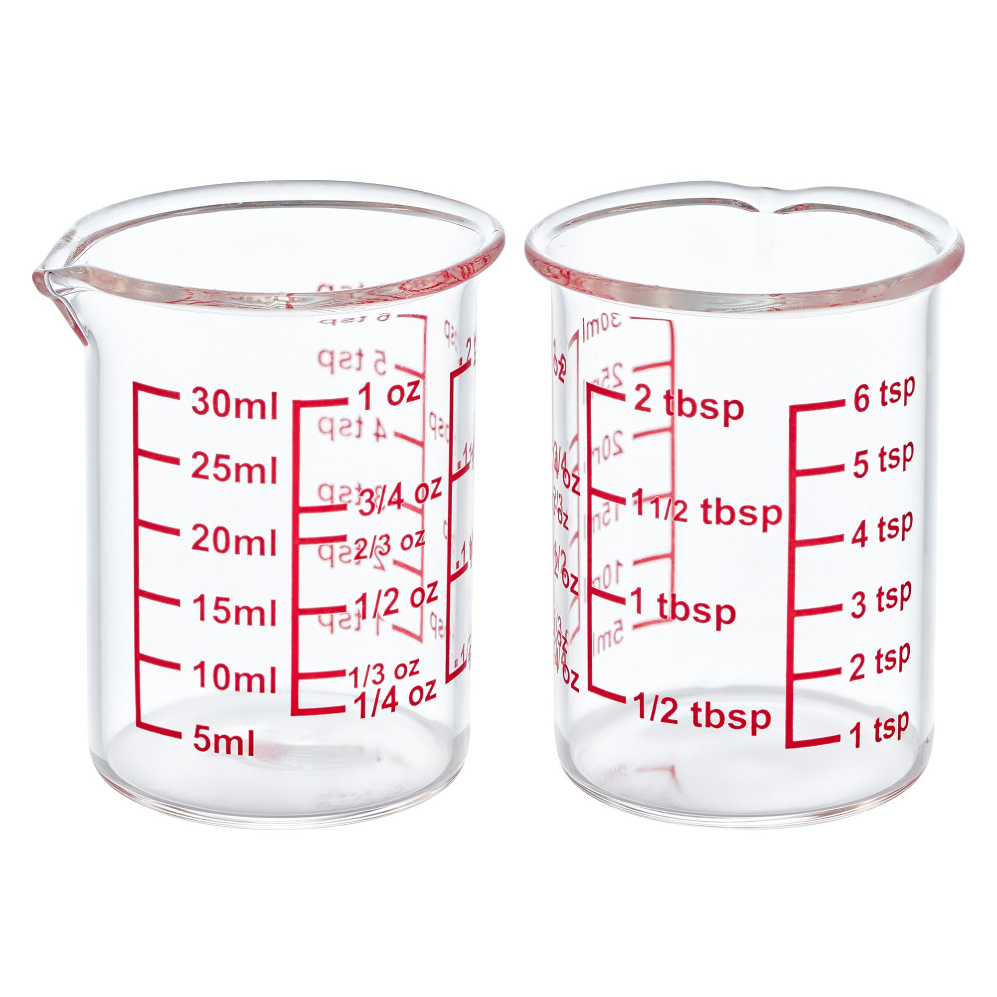 High Borosilicate Glass Measuring Cup-V-Shaped