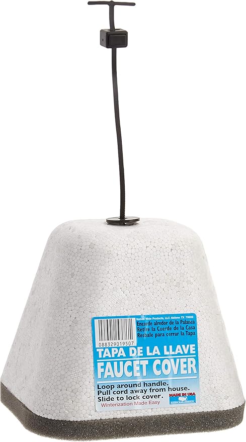 Nation Wide Products Faucet Insulation Cover With Styrofoam Shell