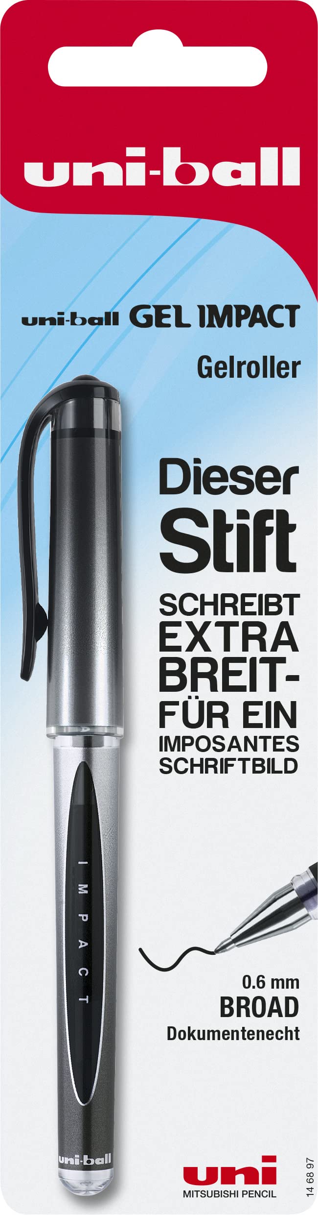 uni-ball 146897 "Gel Impact Um-153S" Gel Pen - Black