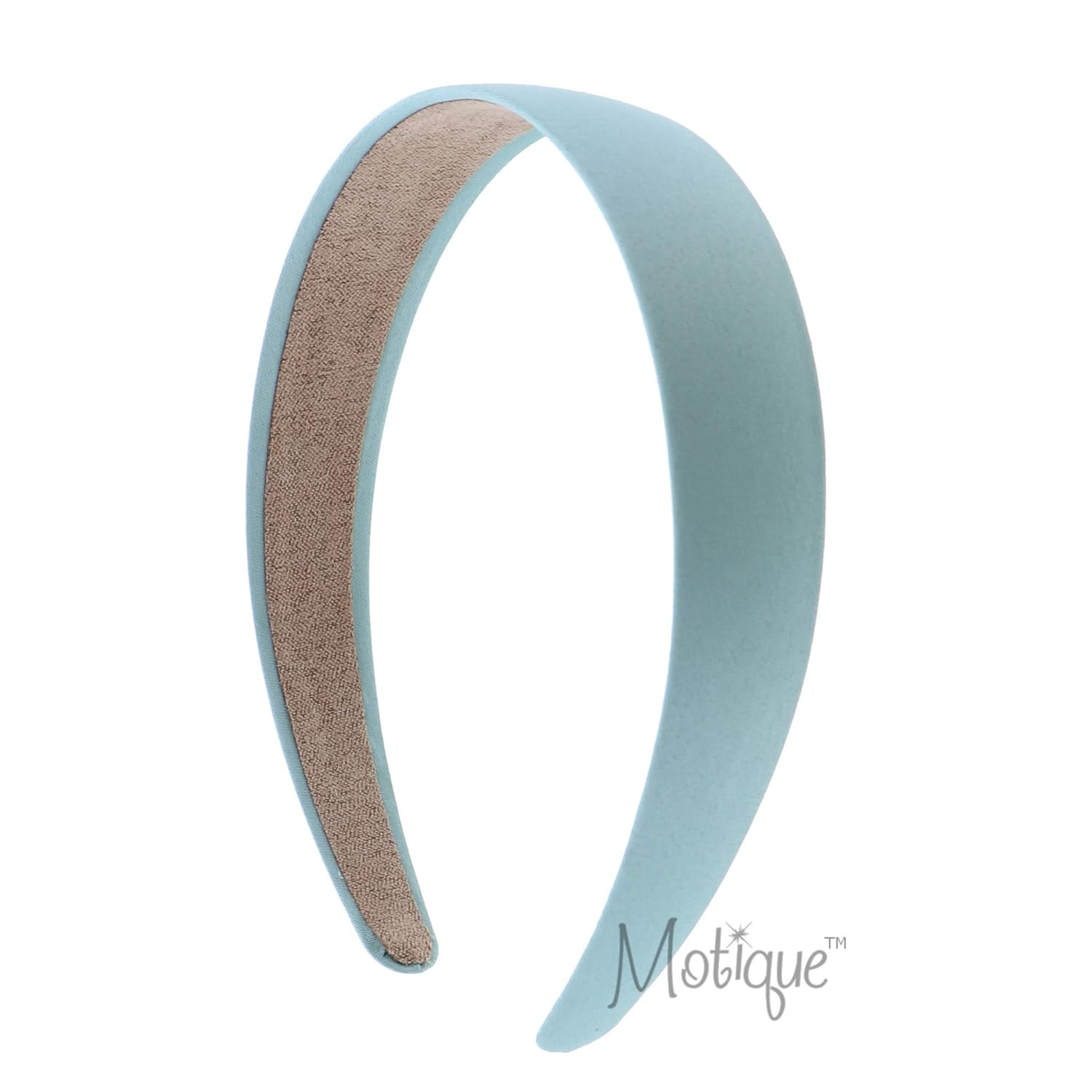 Black 1 Inch Satin Hard Headband: Beauty