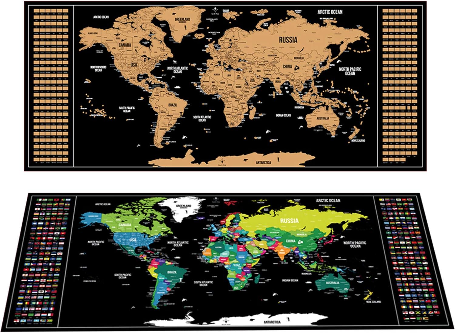 Cross out the world map, cross out the world map poster, perfect for office, home decoration, GlFT or travel diary