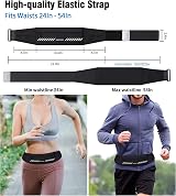 ANLEDDA Running Belt Waist Pack Phone Holder Fanny Pack 7.0 inch view 4