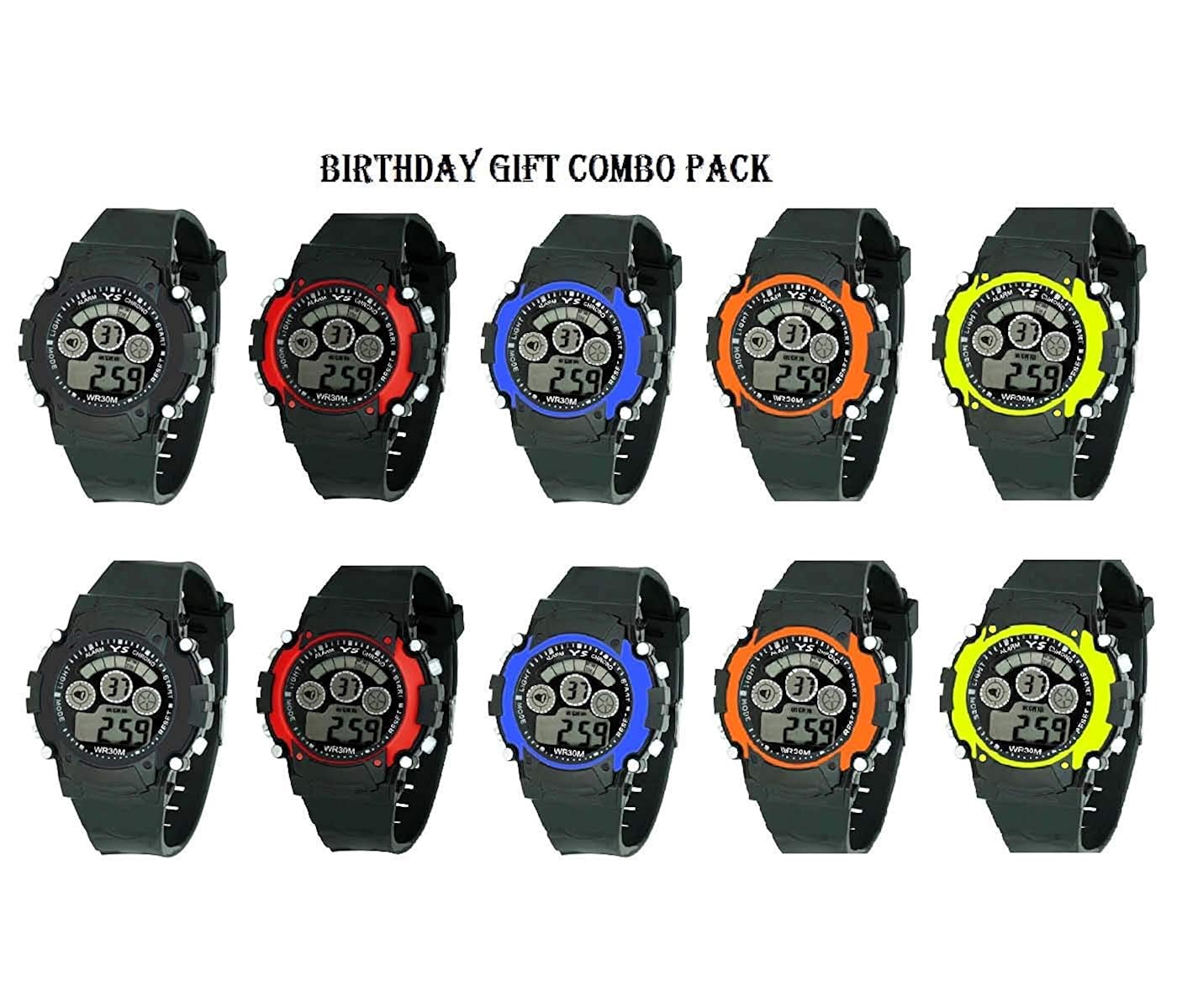 Download Buy Vitrend Birthday Gift Latest Model Ys 7lights Display Date Week Display Amazing Alarm Chrono Sports Digital Watches Pack Of 10 For Boys Girls Sent As Per Available Colour Online At PSD Mockup Templates