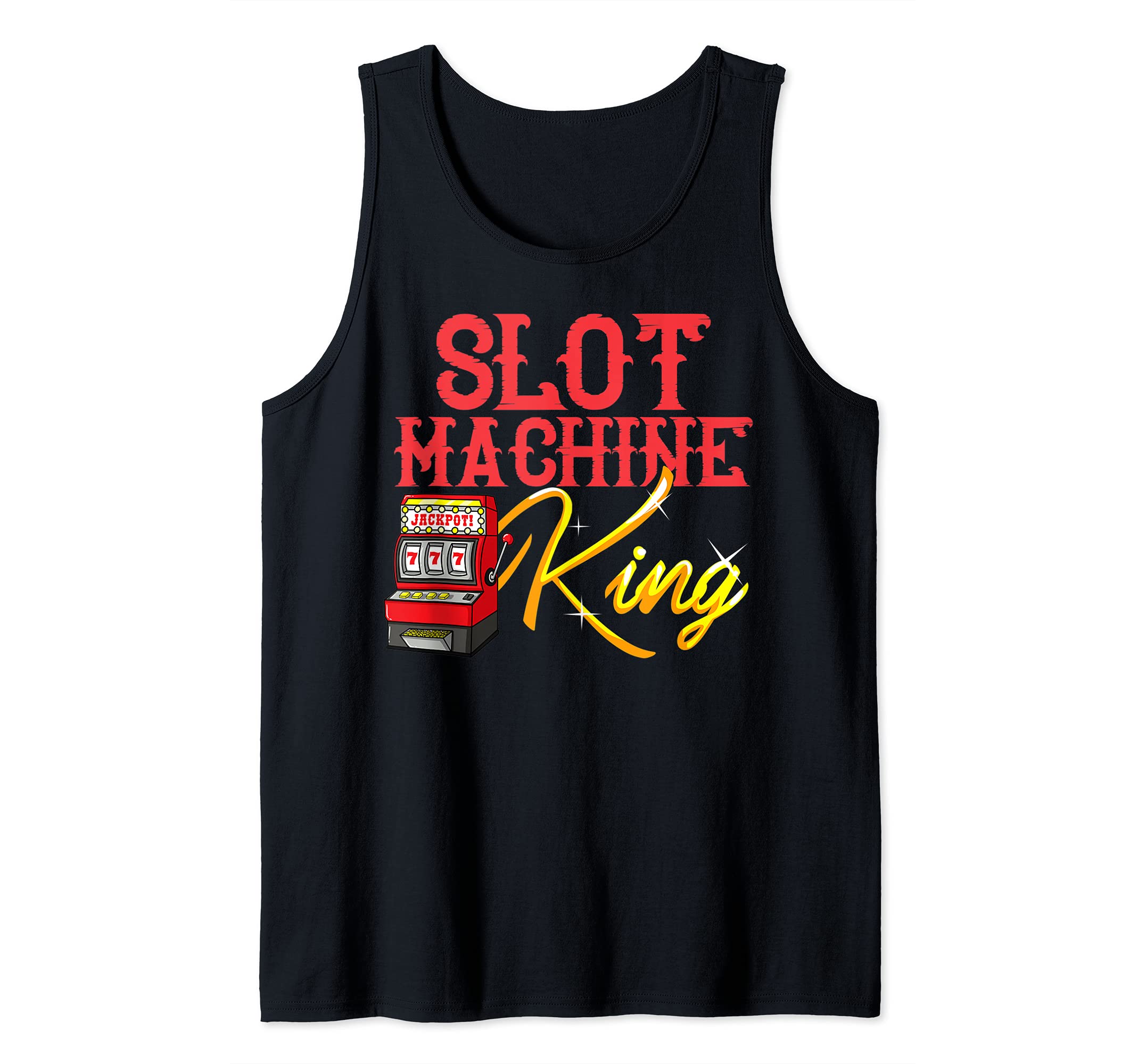 Mens Slot Machine Player Game Las Vegas Casino Tank Top