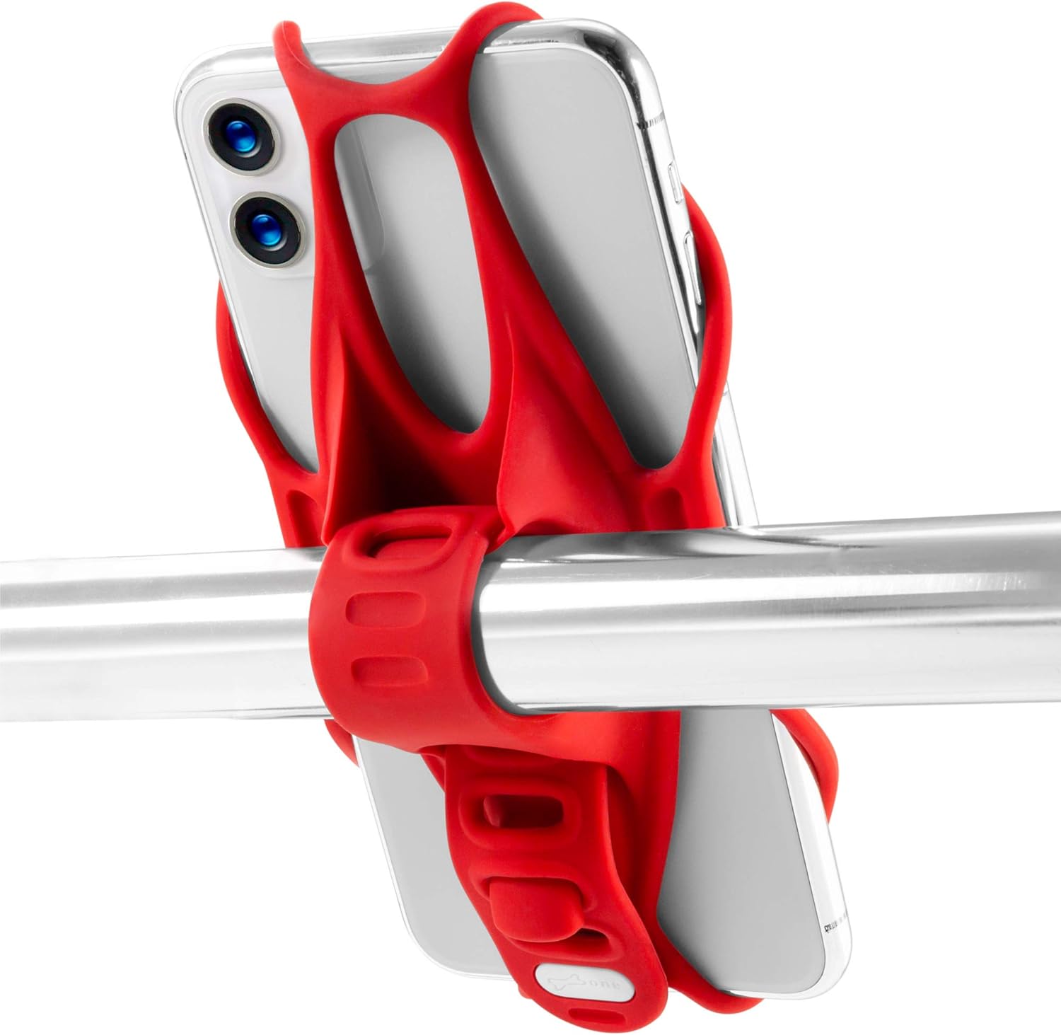 Bone Bike Tie 3, Silicone Phone Mount for Handlebar Universal Cycling Cell Phone Holder for 5.8-7.2" Smartphones