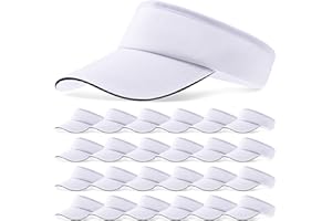 BONUCI 24 Pcs Visor Bulk for Women Sun Hat Visors Hats Sports UV Protection Visor Hat for Men Tennis Baseball Golf Caps Bulk