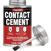 Bondtech Contact Cement Adhesive, Professional Neoprene Contact Adhesive, Strong Cement Glue Bonding for Woodworking, Leather, Repairs and Crafts (4.16 Ounce)