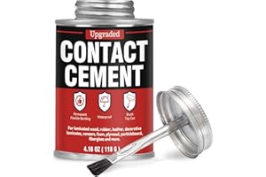 BONDTECH Contact Cement Adhesive 4.16 Oz, Professional Neoprene Contact Adhesive, Strong Bonding for Woodworking, Leather, Repairs and Crafts