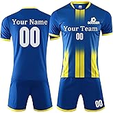 Custom Soccer Jersey for Men Women Soccer Uniform for Kids Adults with Name Team Number Logo