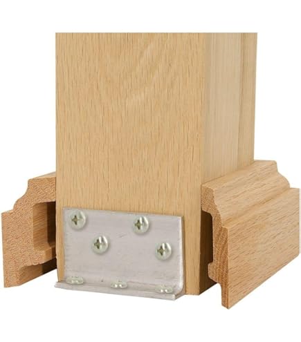 Cache-chaussure D'escalier En Chêne Rouge, Pour Balustre Métal Carré 1-1/2 Po, Neuf