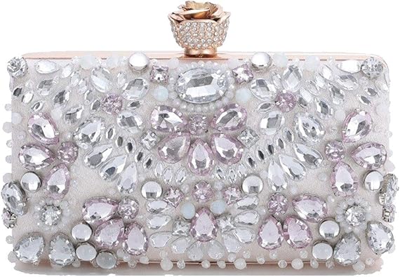 Amazon クラッチバッグ レディース キラキラ ビジュー パーティーバッグ チェーンバッグ 小さい ミニバッグ ショルダーバッグ 結婚式 二次会 入学式 卒業式 入園式 卒園式 女性 F 予約 ピンク 2 5日後 クラッチバッグ
