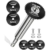 Inside Pipe Cutter for PVC Pipe with 5 Replacement Saw Blades, 1/4 Inch Hex Shank Impact Connect Inside PVC Pipe Cutter for D