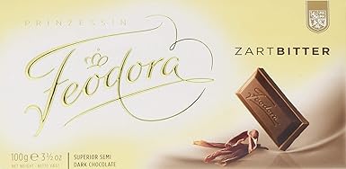 Feodora Chocolade-Tafel Tradition Zart-Bitter, 5er Pack (5 x 100 g)