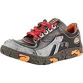 TMA EYES Women's Leather Soft Sole Non-Slip lace-up Walking Shoes