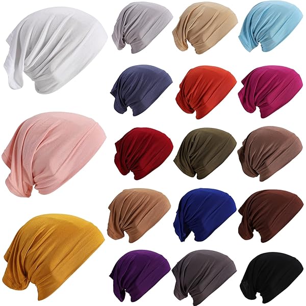 JenPen 25 Pcs Under Scarf Hijab Cap Unisex Dreadlock Cap Women