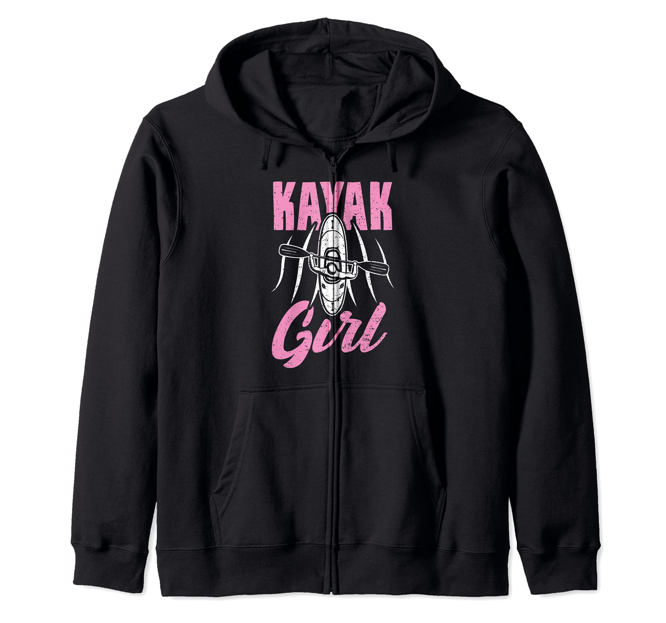 Outdoor: Kayak Girl - Kayaking Sayings Zip Hoodie