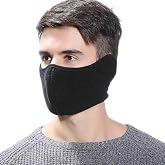 TecHong Winter Windproof Face Mask, Warm Fleece Breathable Dust Mask | Stay warm with soft polar fleece, breathable airflow, adjustable fit, and windproof protection for winter outdoor activities