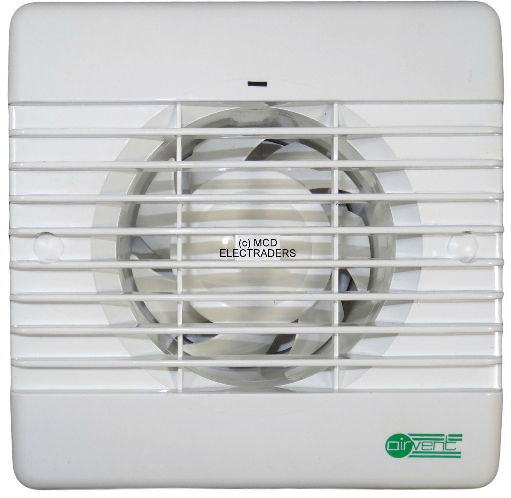 Airvent 406958 Quiet Axial Extractor Fan - Timer Model 100mm / 4 Inch, White