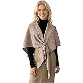 AOMEXAGA Women's Shawl Wrap Scarf Knitted Soft Warm Winter Poncho Cape Fall Fashion Elegant Cardigan Sweater Pashmina