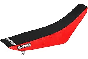 Enjoy Mfg Seat Cover - Compatible Fit for 2004-2012 Honda CRF100 CRF80 CRF 80 CRF 100 - Red Sides/Black Top Standard #138