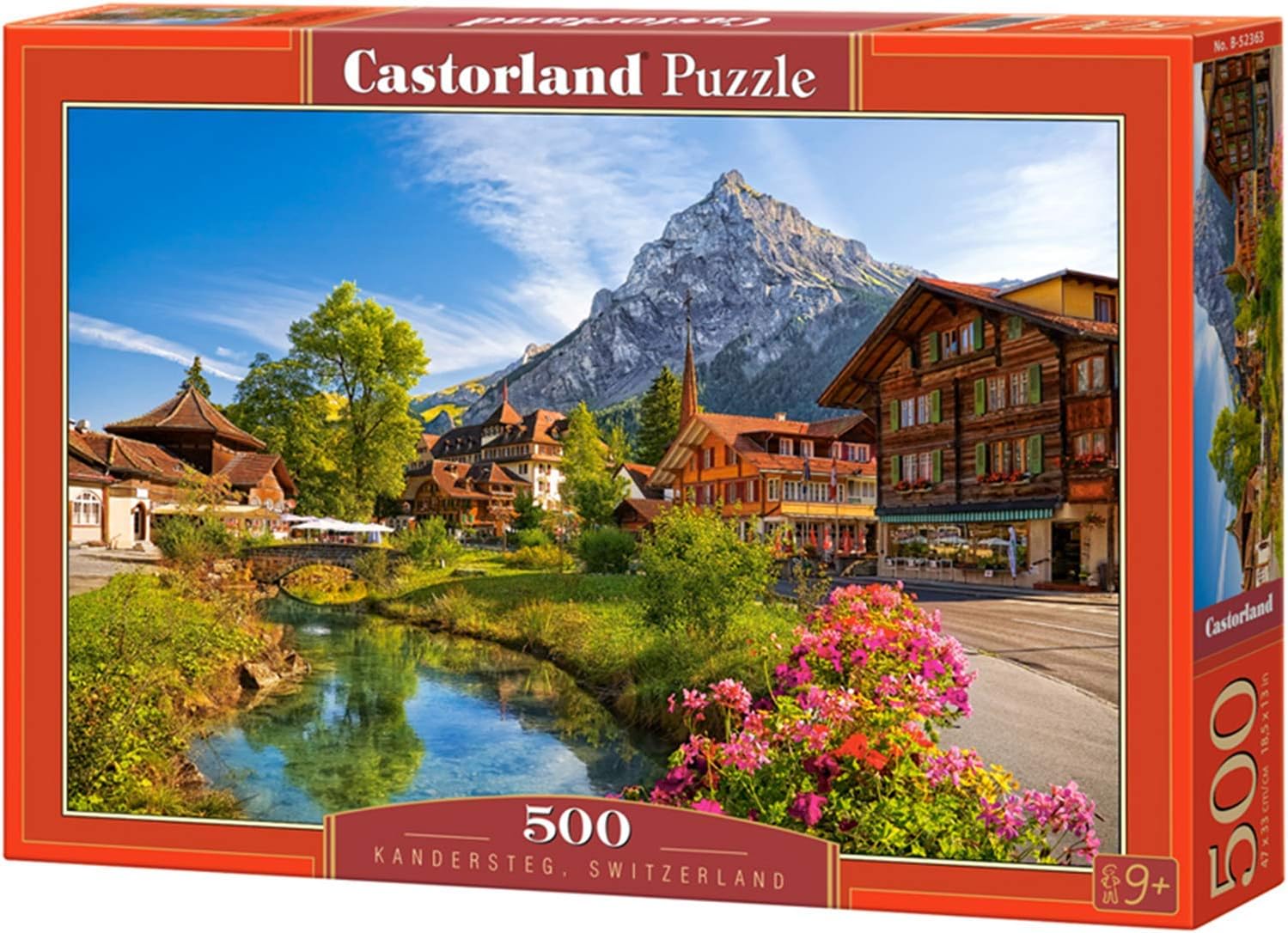 Jigsaw Puzzles for Adults – Puzzle Nature - 500 Piece Puzzles - Kandersteg Switzerland Puzzle - Difficult Family Puzzles - Scenic Jigsaw - Nature Puzzle - Switzerland Jigsaw Puzzle - Scenic Jigsaw