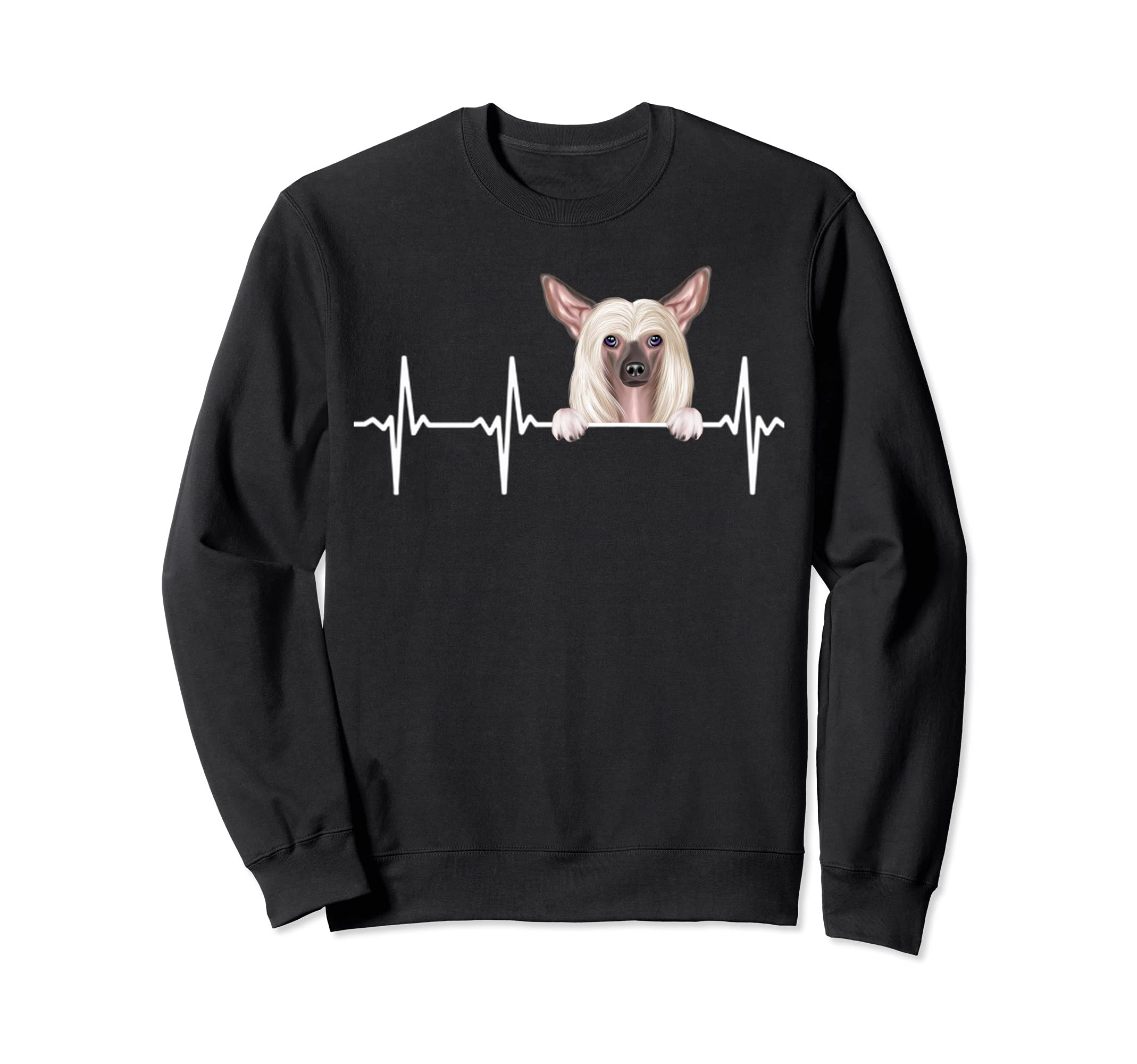Funny Dog Heartbeat For Chinese Crested Lovers Sweatshirt