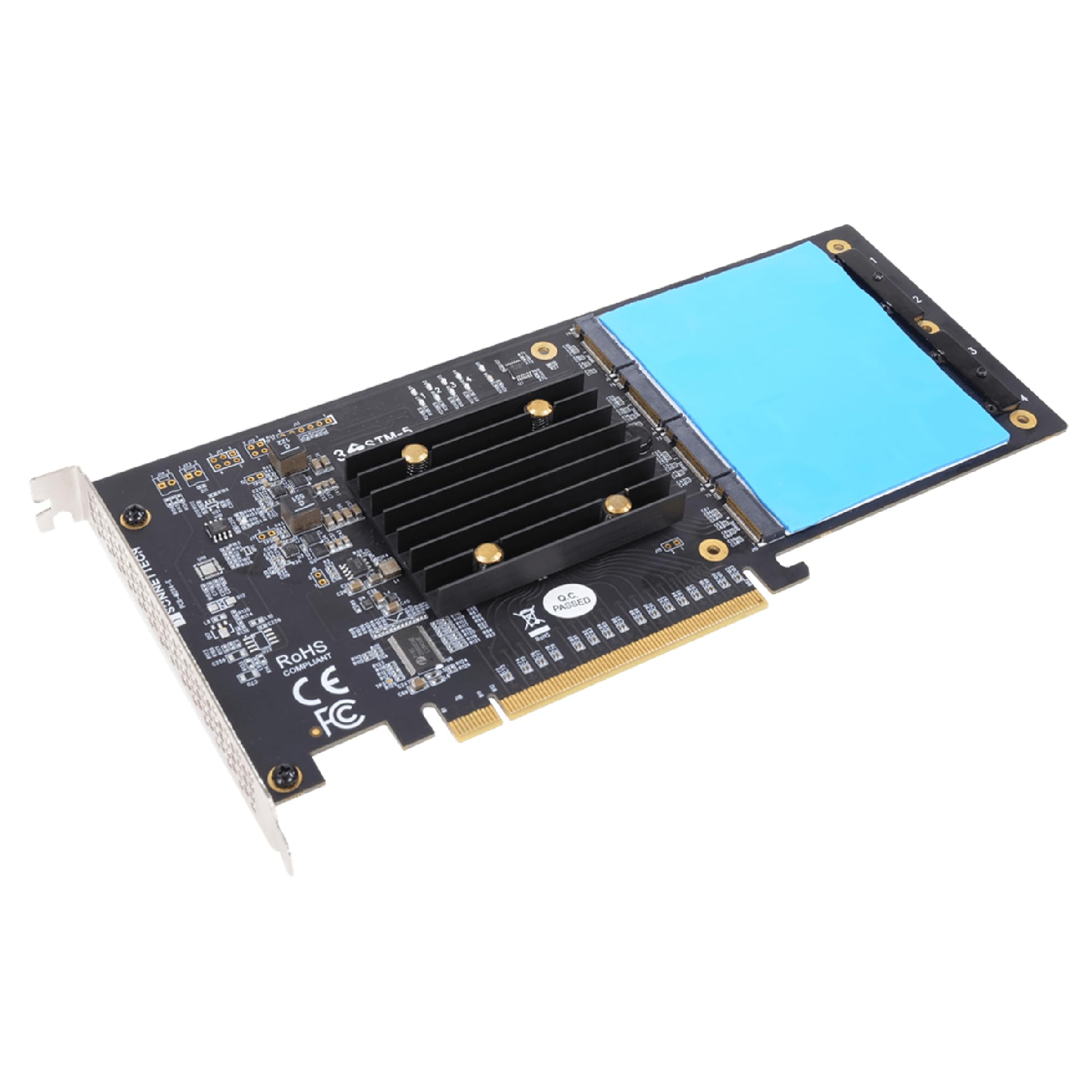 Sonnet M.2 4x4 Silent PCIe Card (Four M.2 NVMe SSD Slot)