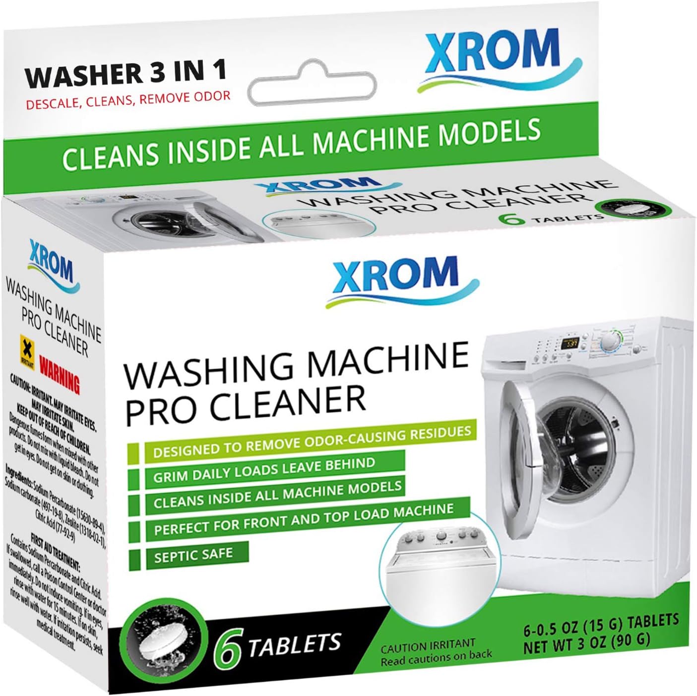 XROM High Efficiency Professional Washing Machine Cleaner
