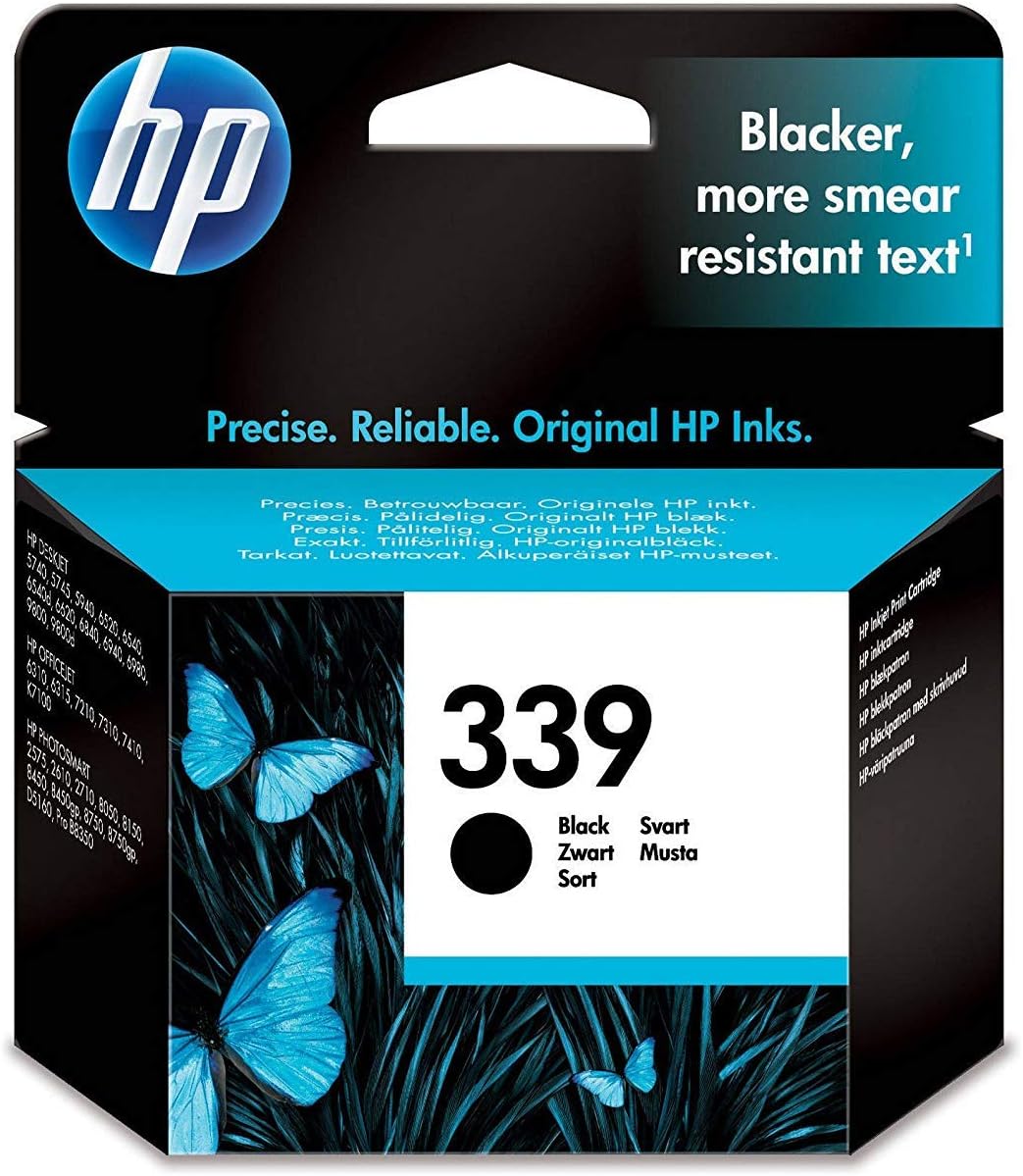 HP C8767EE 339 Original Ink Cartridge, Black, Single Pack, Standard